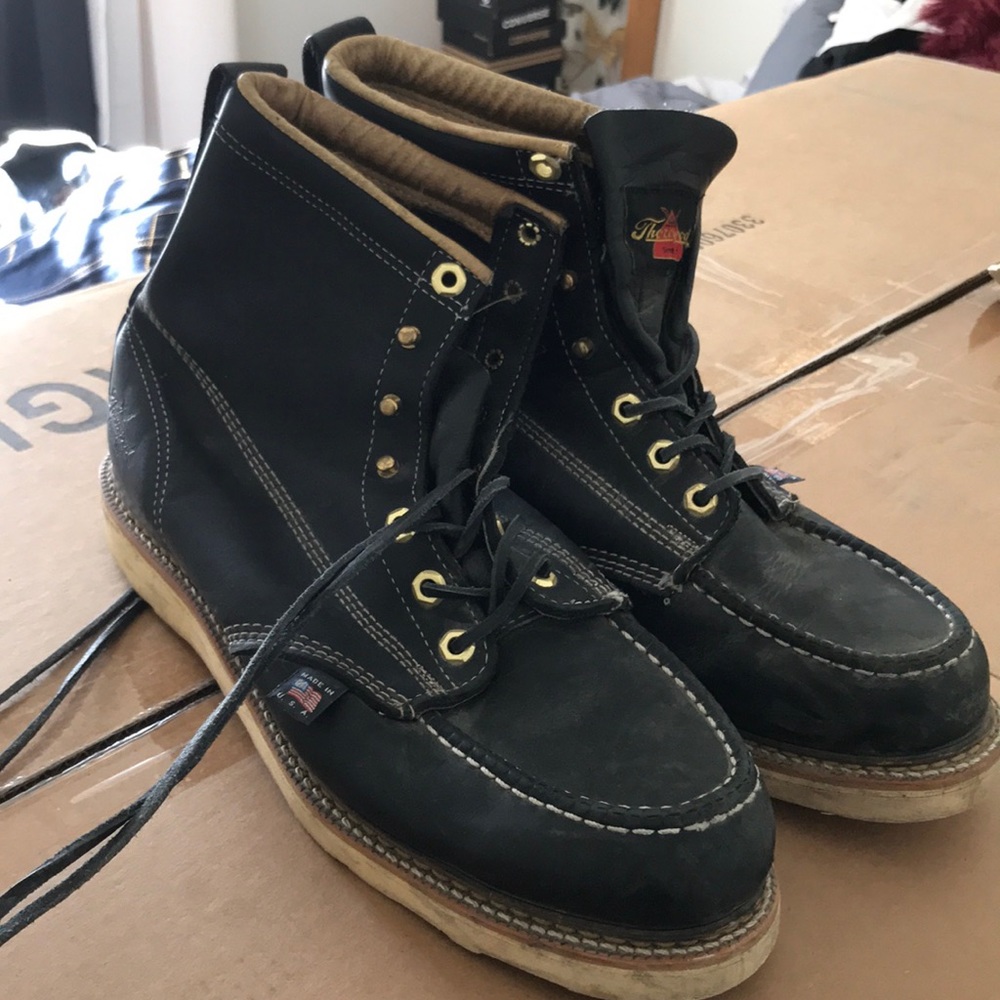 Men’s throrogood boots biker vintage look